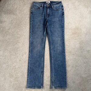 Driftwood Women Jeans W27 L29 Mid Wash Straight Leg Denim Pants